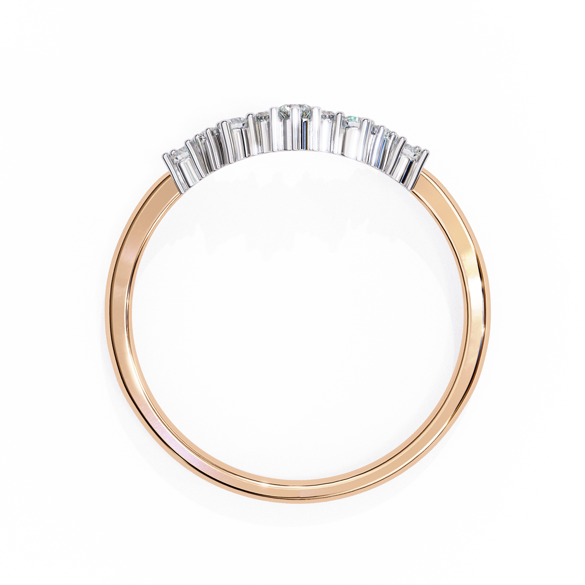 Solitairekart 0.25ct Natural Diamond Tiara Band-HI Color, VS-SI Clarity